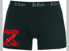 Skate Punk čierne trenírky BOXER s tlačeným logom, top kvalita 95%bavlna 5%elastan